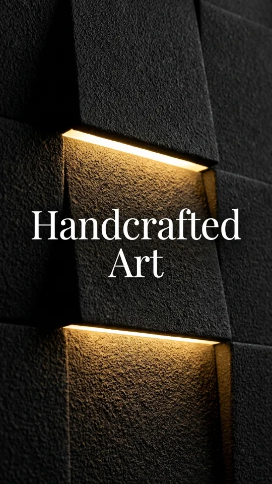 3D LED Wall Art with Moon Design, Lighted Abstract Wall Decor Set
