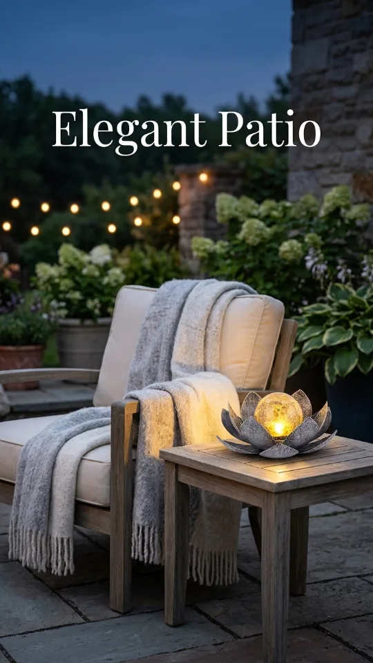 Huaxu Solar Lights Outdoor Garden, Crackle Globe Glass Lotus Decor, Waterproof LED Metal Flower Decorations for Patio,Lawn,Walkway,Tabletop,Ground