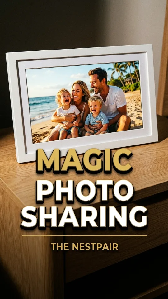 Aura HD Digital Picture Frame | Carver: The Best Frame for Gifting (Cool White Mat, 10")